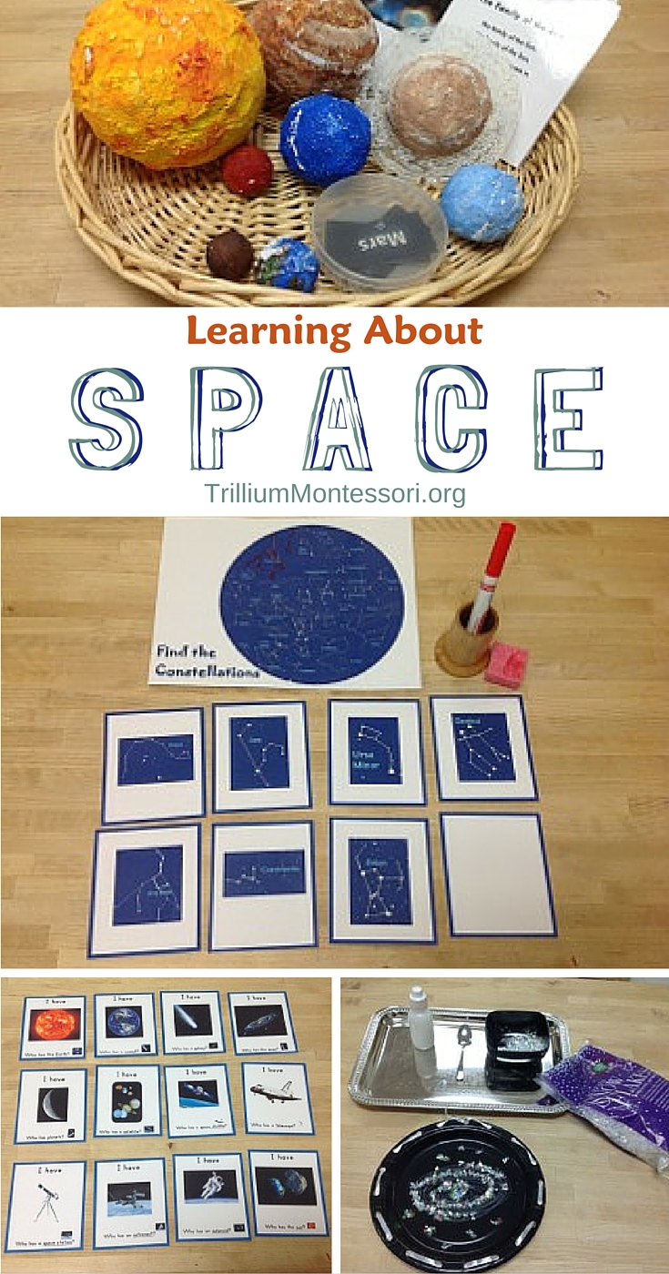 Hands on activities for learning about space in a preschool classroom
