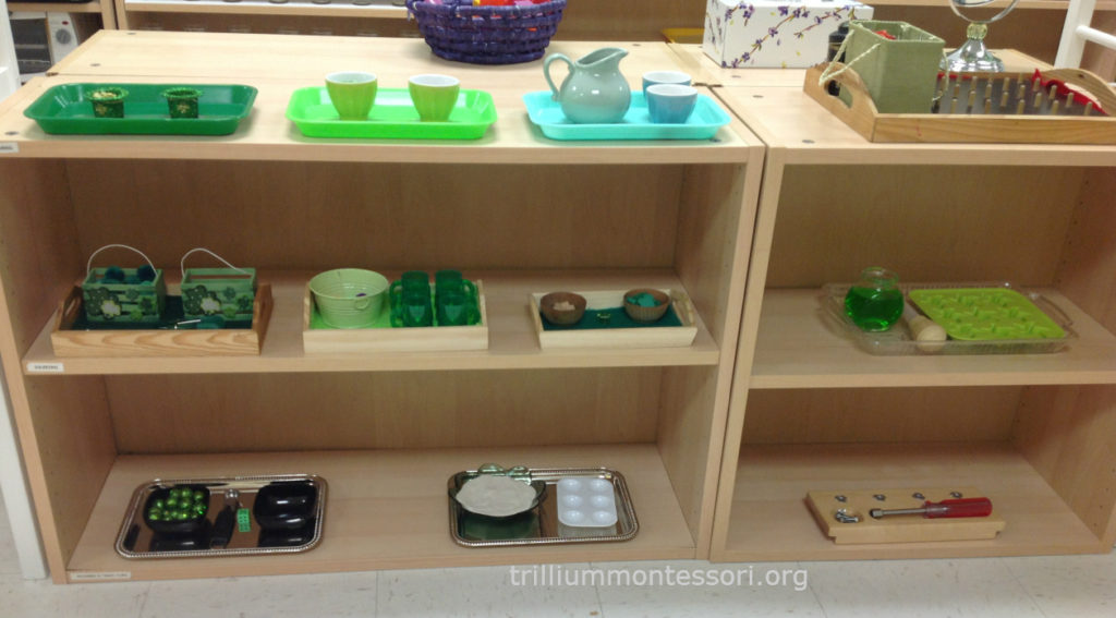 March Fine Motor Shelf -St Patrick's Day- Trillium Montessori