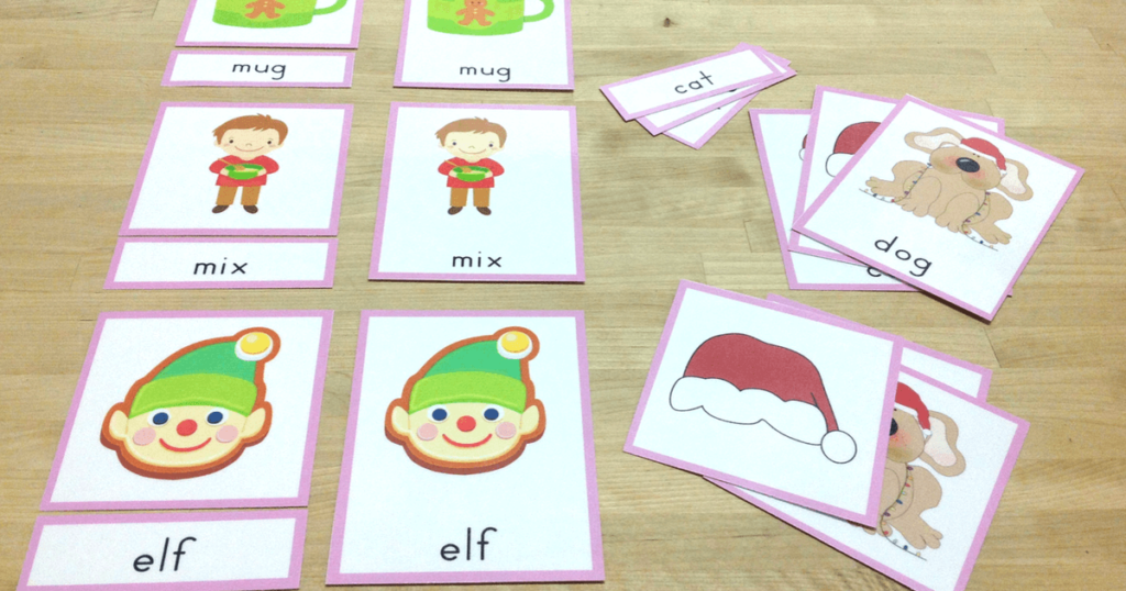 December and Christmas themed printables for preschool and kindergarten