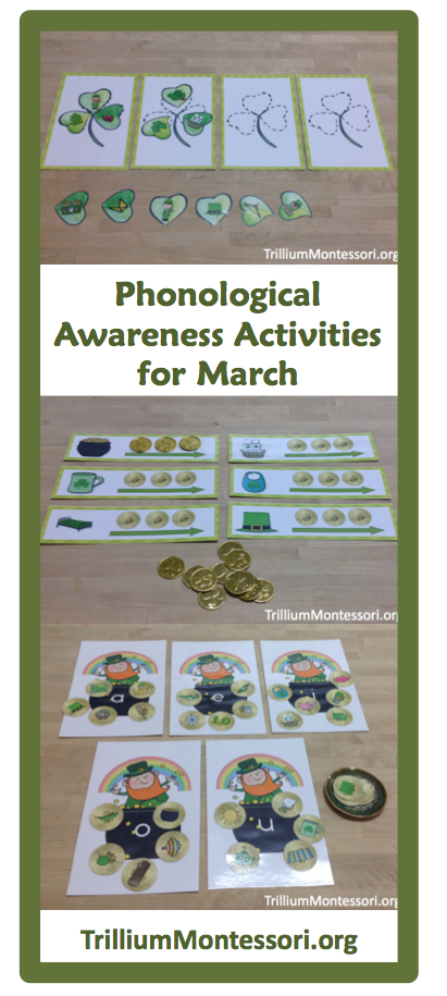 St Patricks Day Phonological Awareness Activities Trillium Montessori