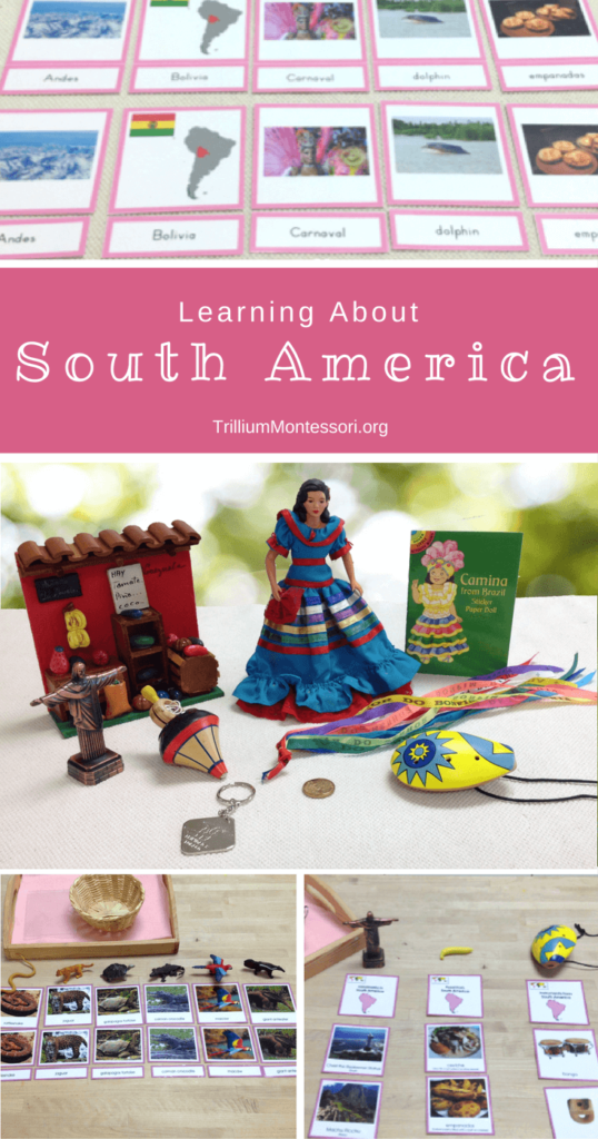 Learning About South America. Activities and ideas for a Montessori preschool classroom.