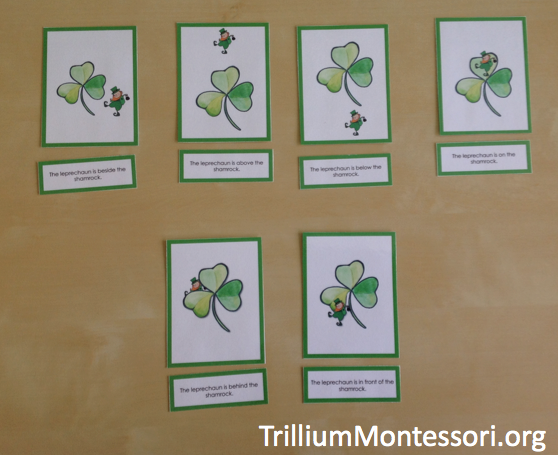 March preschool activities learning positional words