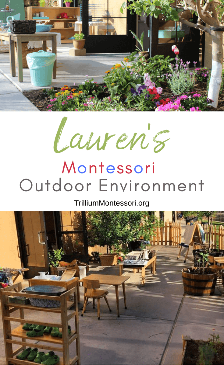 A tour of Lauren's outdoor Montessori classroom environment