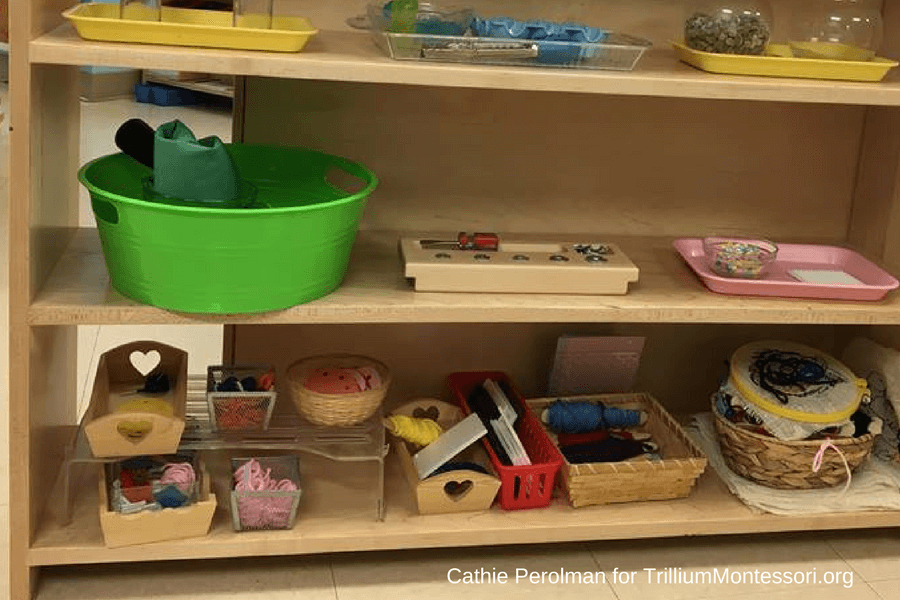Montessori sewing ideas sewing shelf