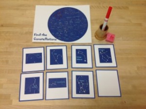 Find the Constellations- Montessori