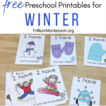 Free preschool printables for winter