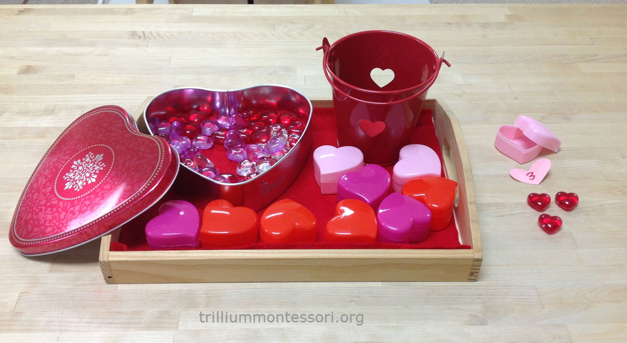 Hearts Secret Number Game - Trillium Montessori Math