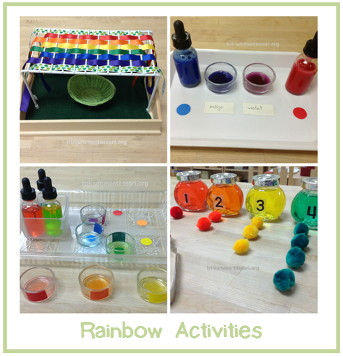 Rainbow Activities at Trillium Montessori