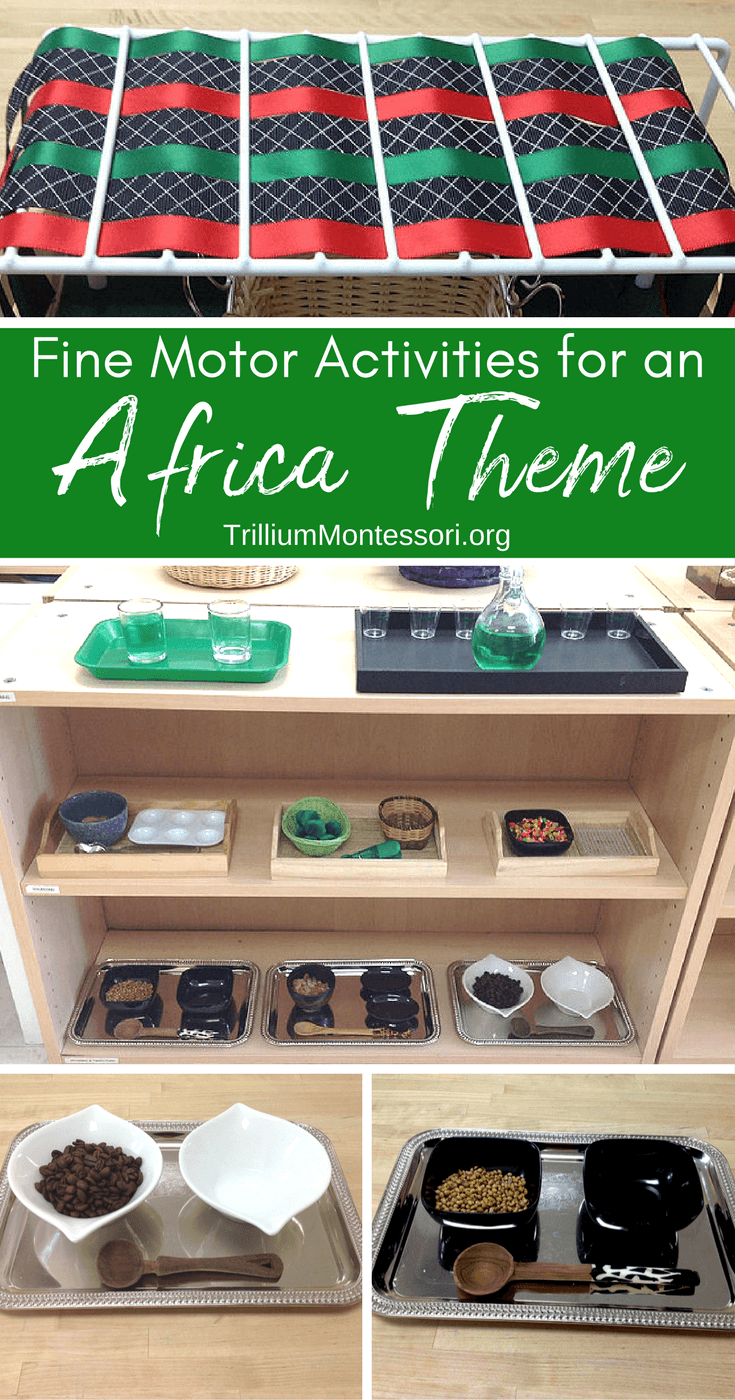 Fine Motor Activities for an Africa Theme