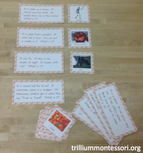 Halloween and Fall Theme Question Cards