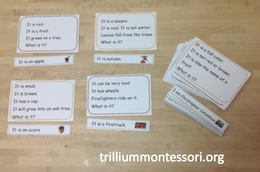 Autumn Inference Cards