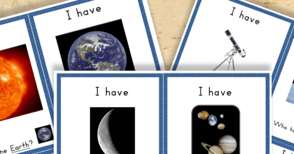 Free Printable Astronomy and Space Vocabulary Printables