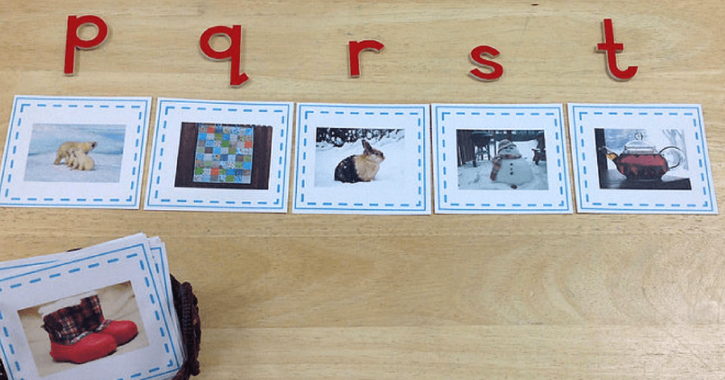 Winter themed printables for a Montessori or preschool Kindergarten class