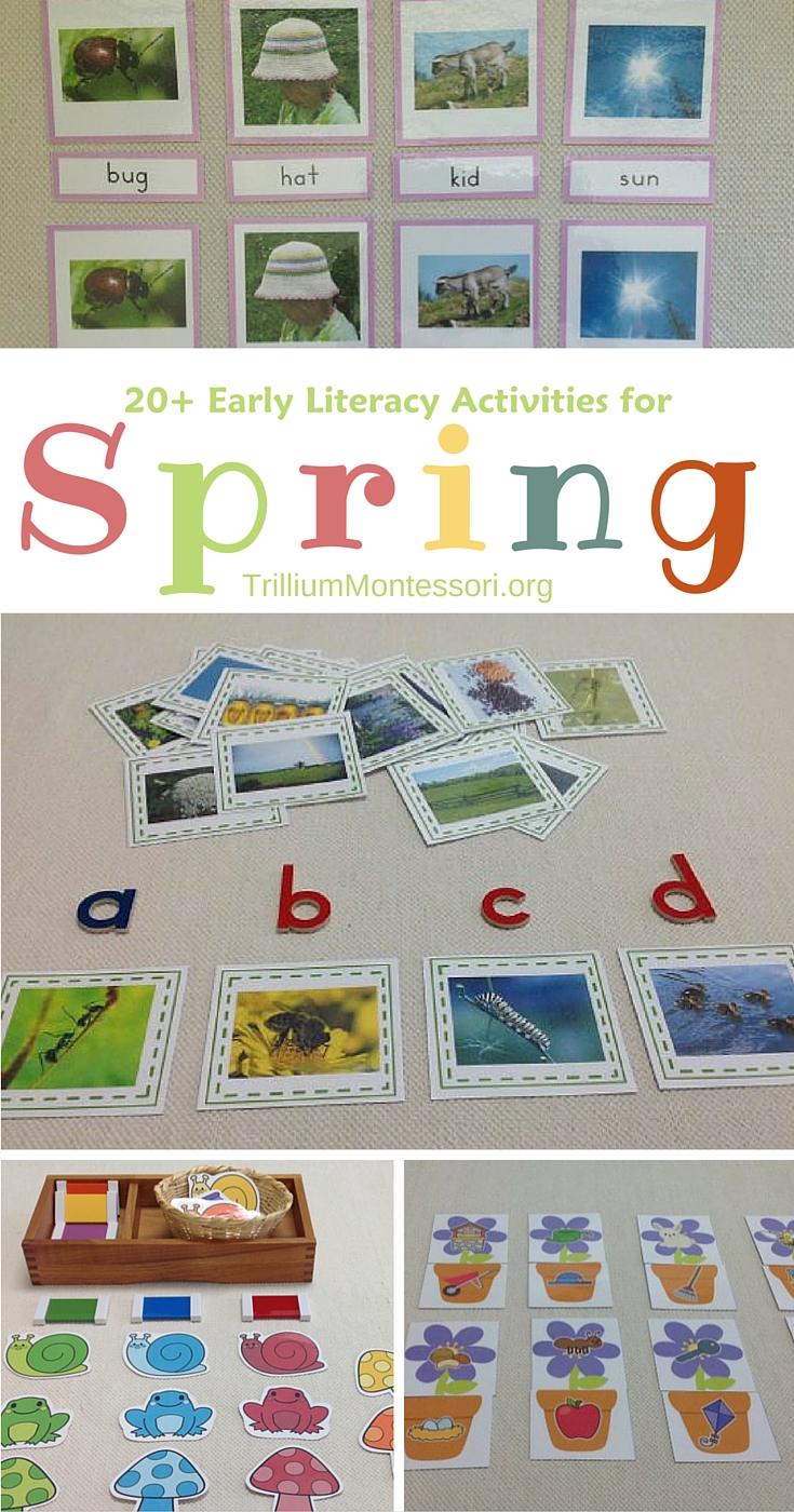 Early literacy activities for spring
