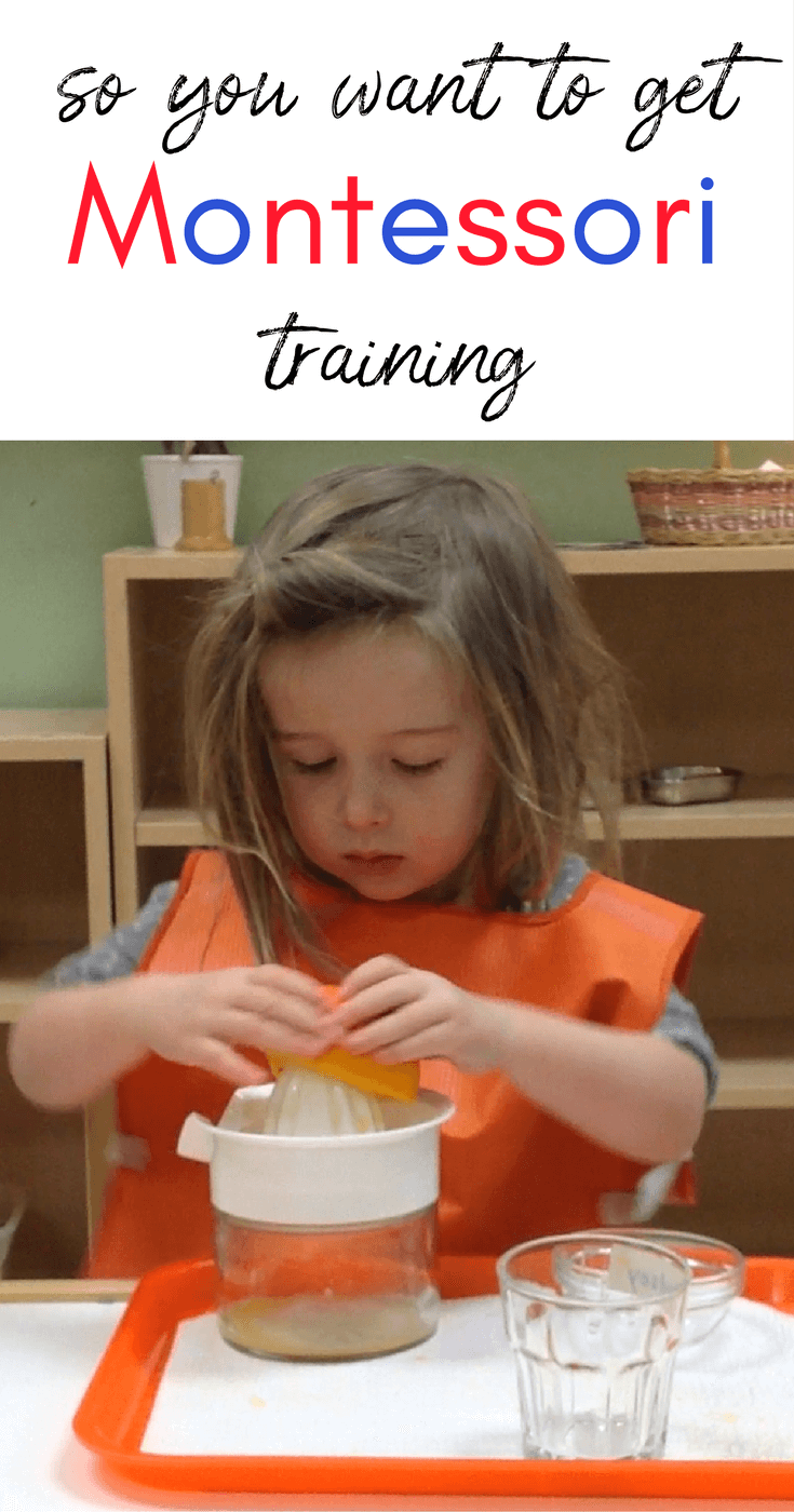Resources for those interested in getting Montessori training