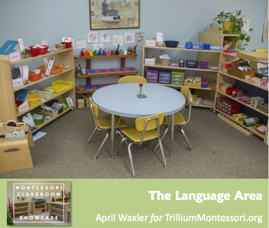 April Waxler Montessori Classroom Shelves Language