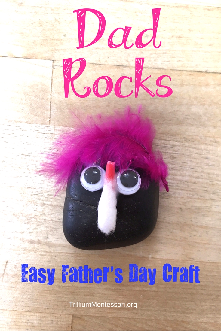 Dad Rocks Easy Fathers Day Craft