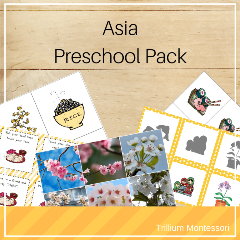 Asia Preschool Printables