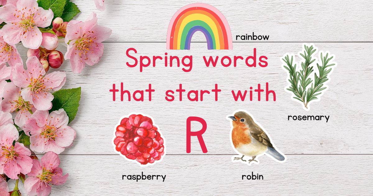 Spring words that start with R