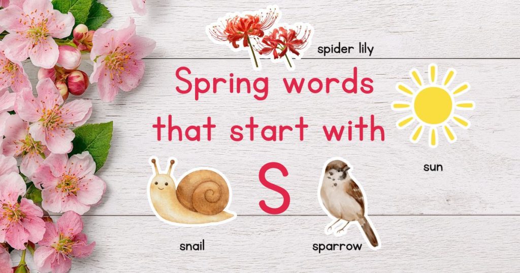 Spring Words that Start with S