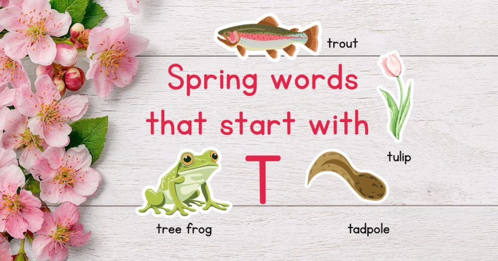 Spring words that start with T