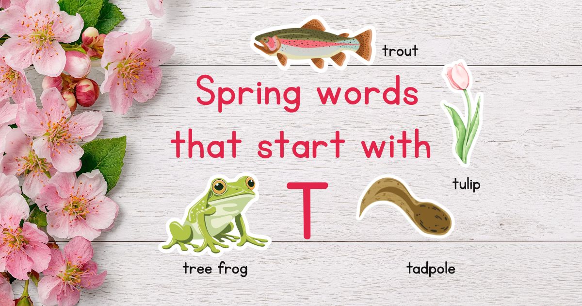 Spring words that start with T