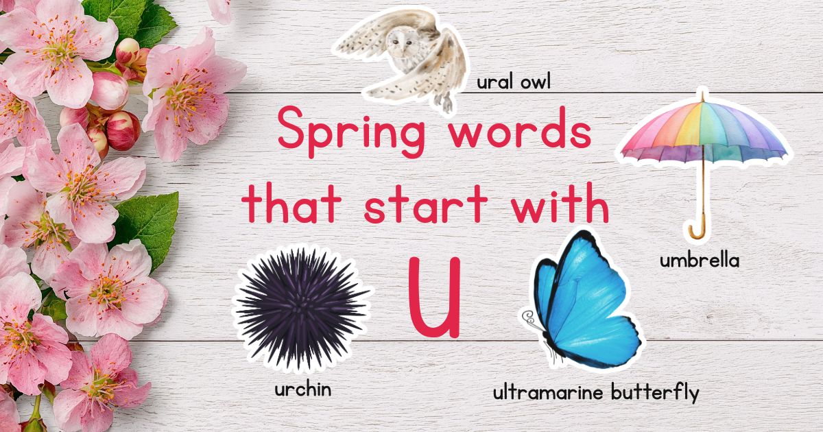 Spring Words that Start with U