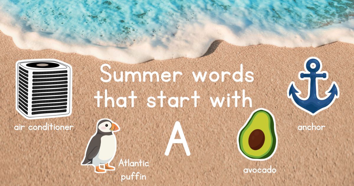 summer words that start with A