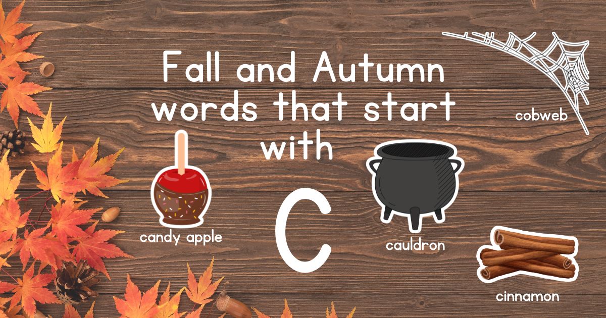 Fall and Autumn Words that Start with C