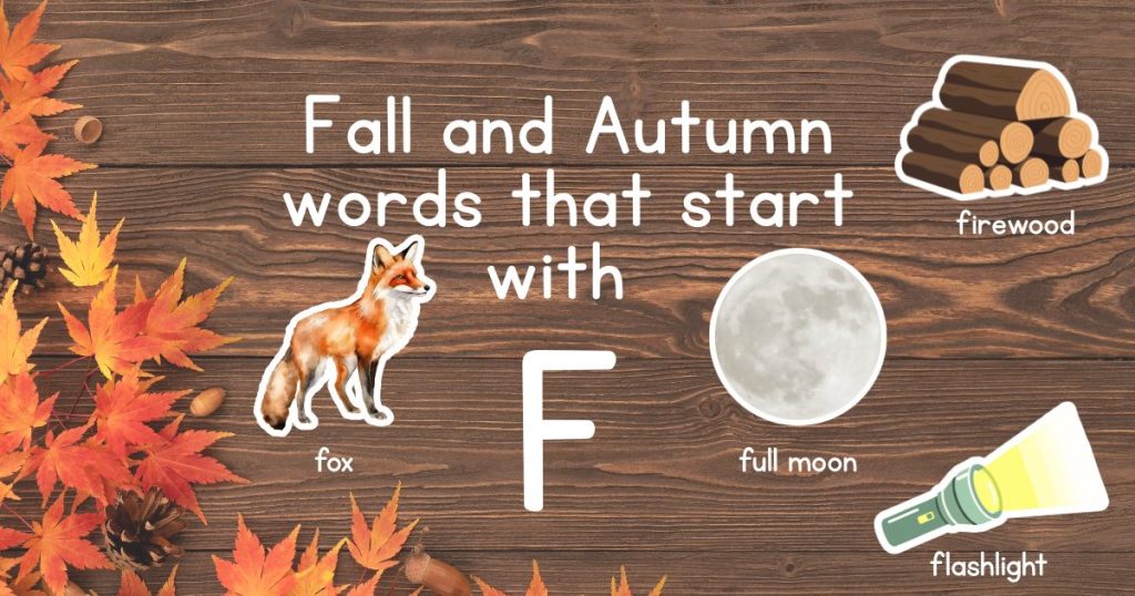 Fall and Autumn Words that Start with F