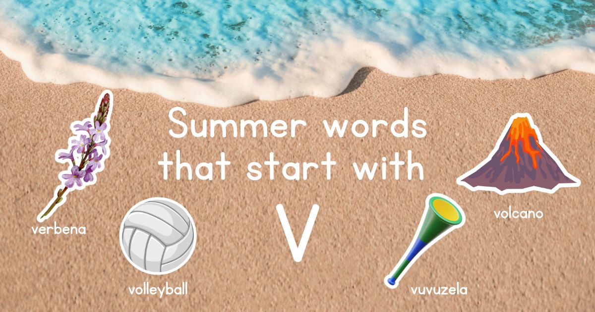 Summer Words that Start with V