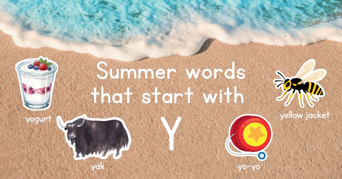 Summer Words that Start with Y