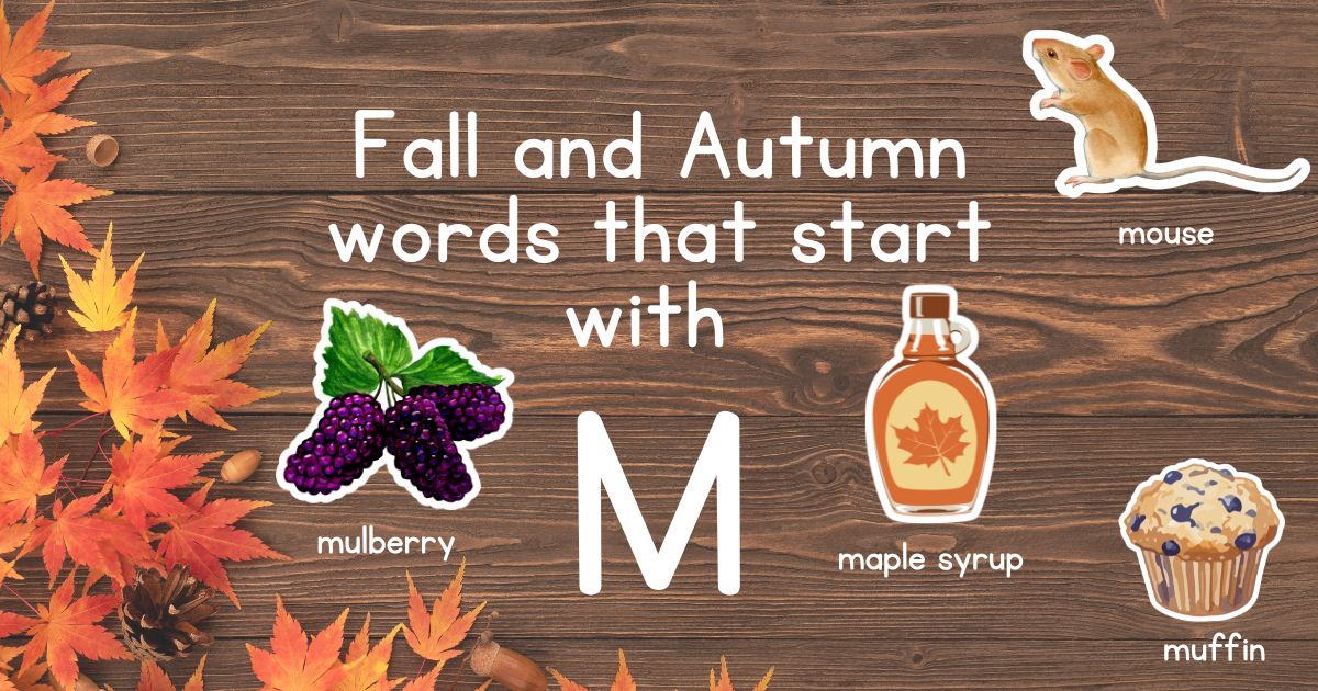 Fall and Autumn Words that Start with M