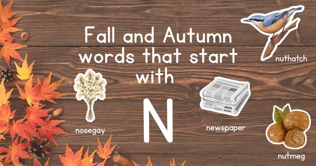 Fall and Autumn Words that Start with N