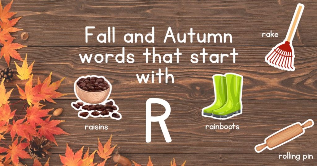Fall and Autumn Words that Start with R