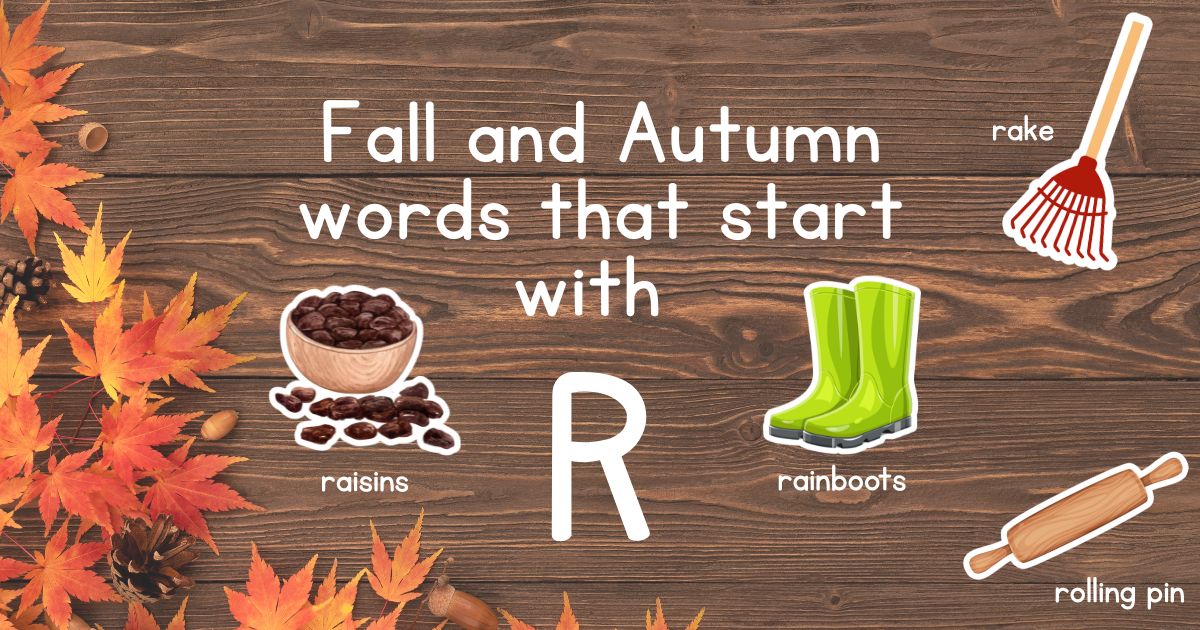 Fall and Autumn Words that Start with R