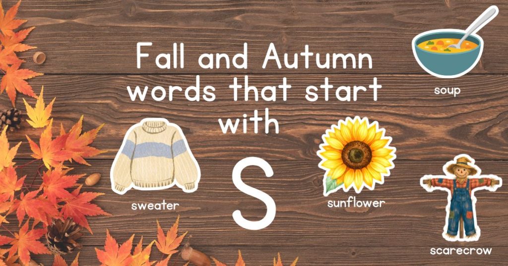 Fall and Autumn Words that Start with S