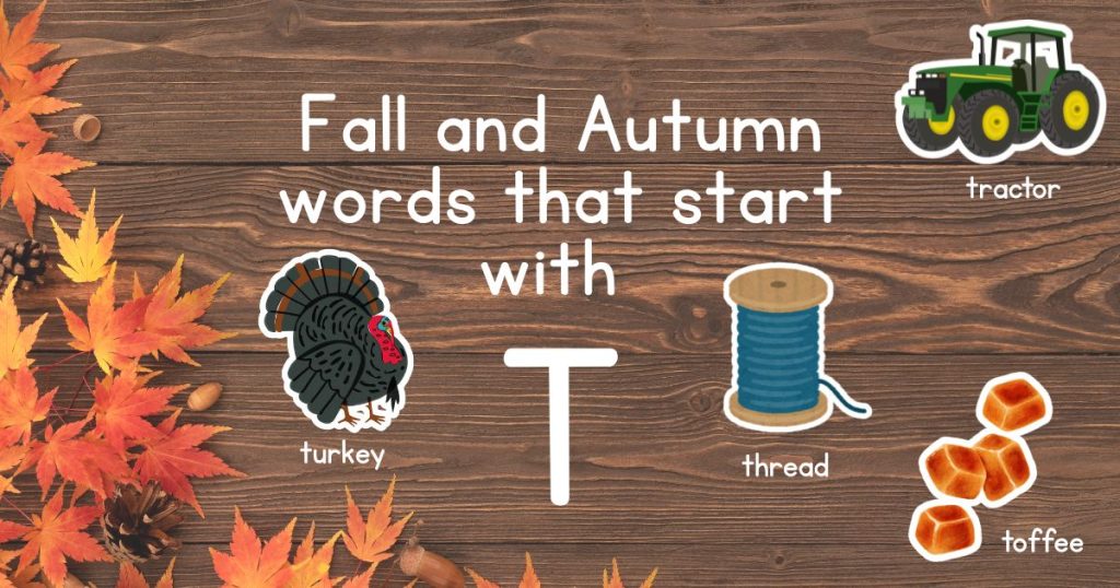 Fall and Autumn Words that Start with T