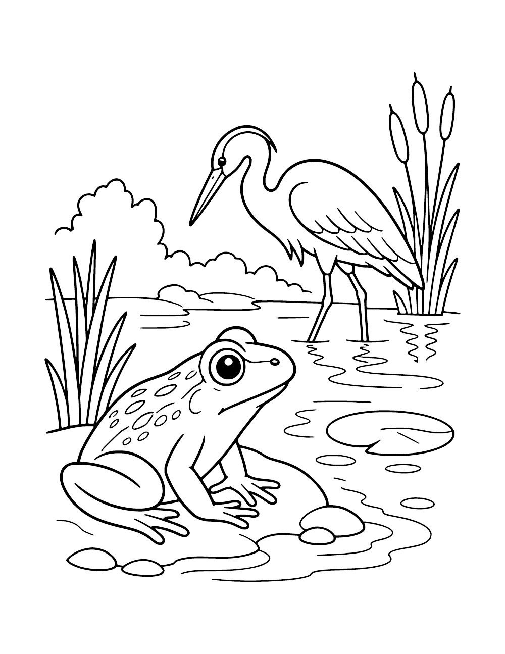 Color A Frog Frog Coloring Pages (15 Free PDF Printables)